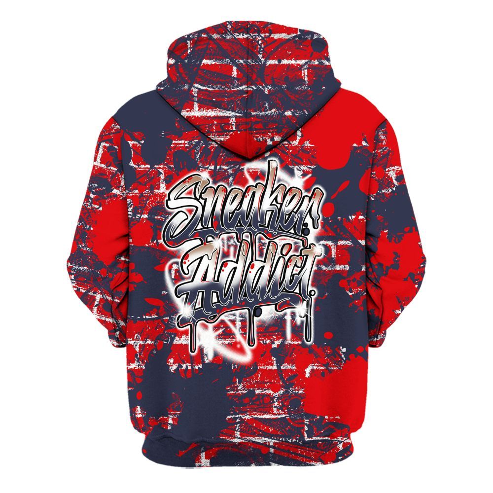 Hoodie To Match Low OG Howard Bison 1s - Addiction Sneakers Graphic Street Art All Over Print