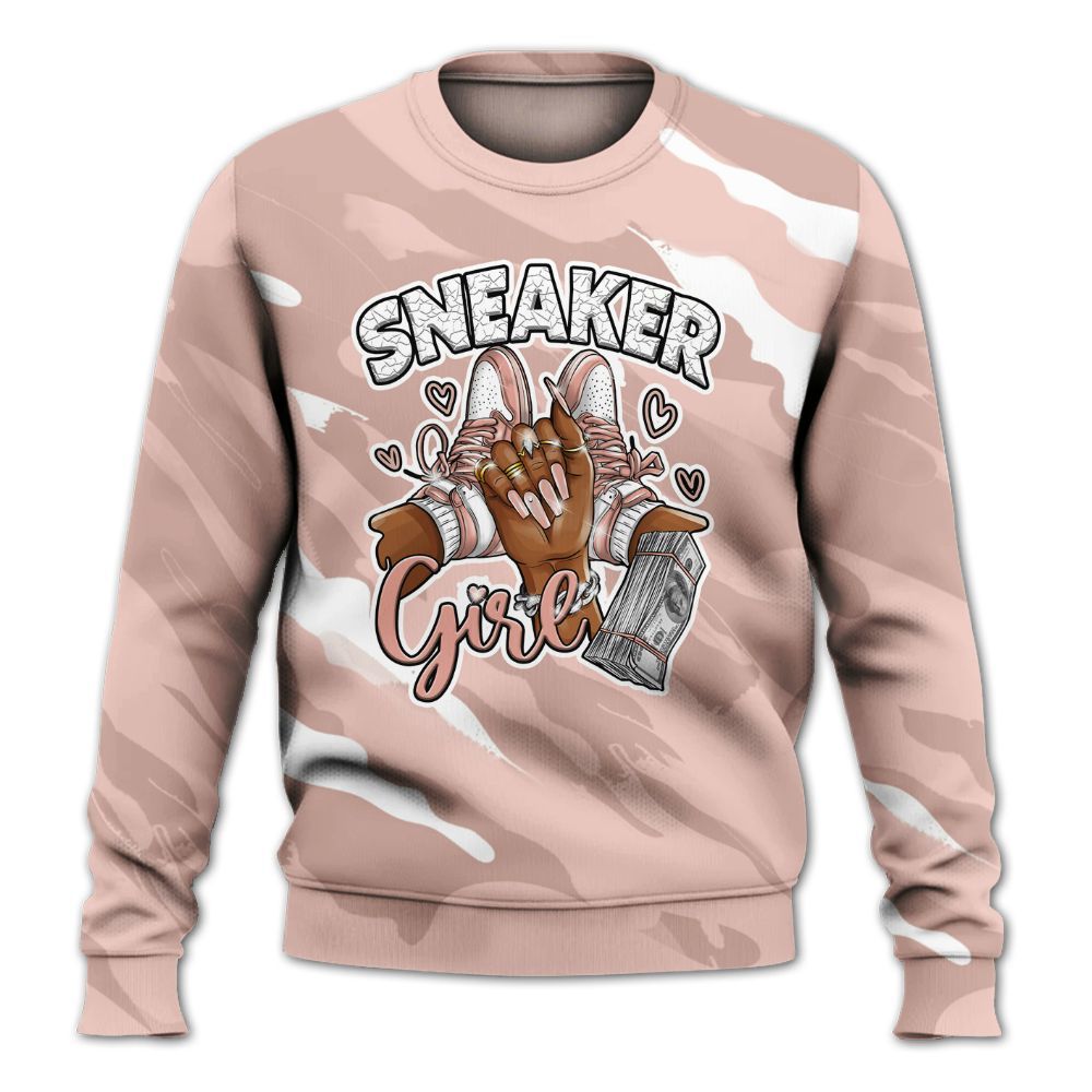 Sweatshirt To Match Low Legend Pink 11s - Sneakerz Girlz Colored All Over Print