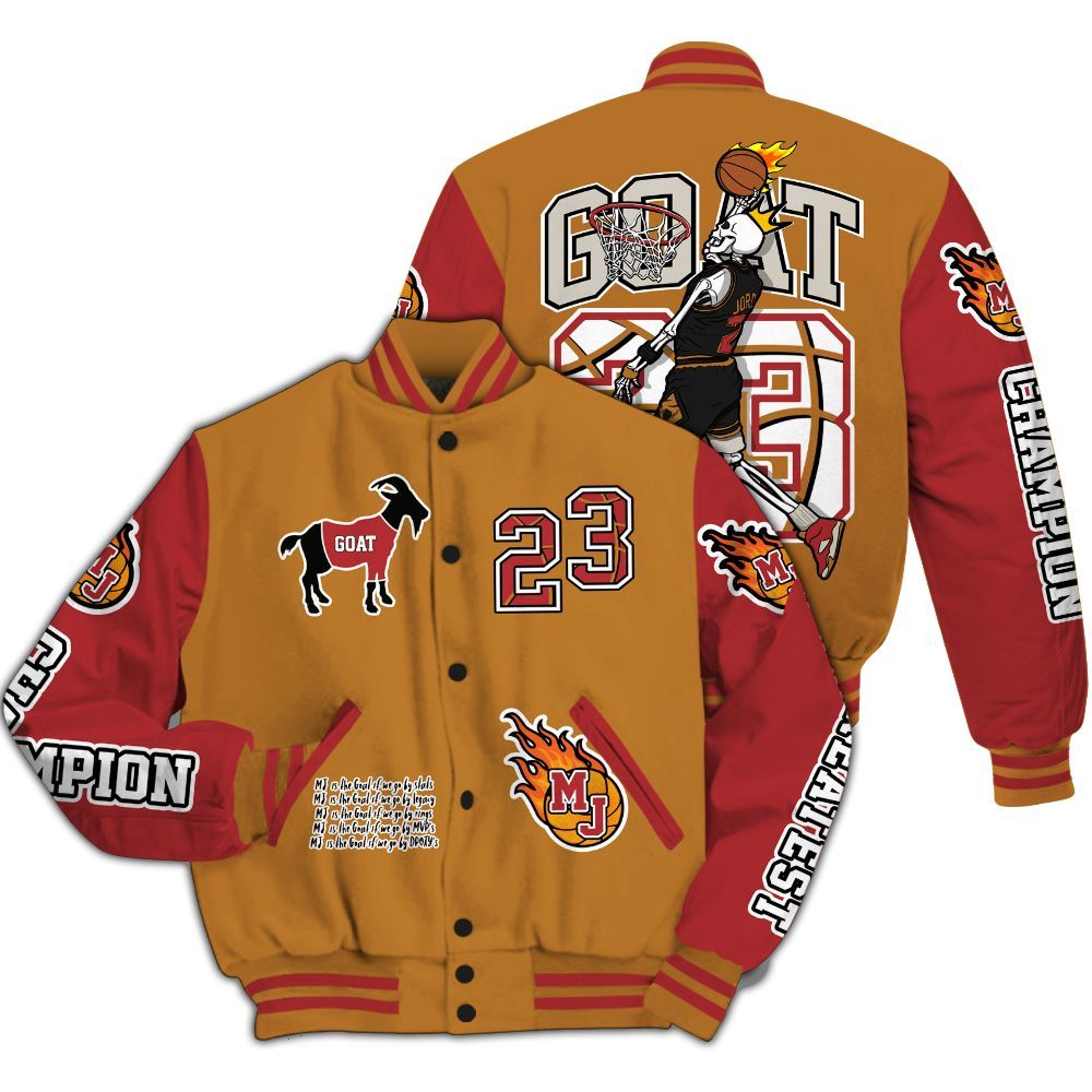 Varsity Jacket To Match Air Max Plus Sunset Swarovski - 23 G.0.A.T Jump Up Basketball All Over Print