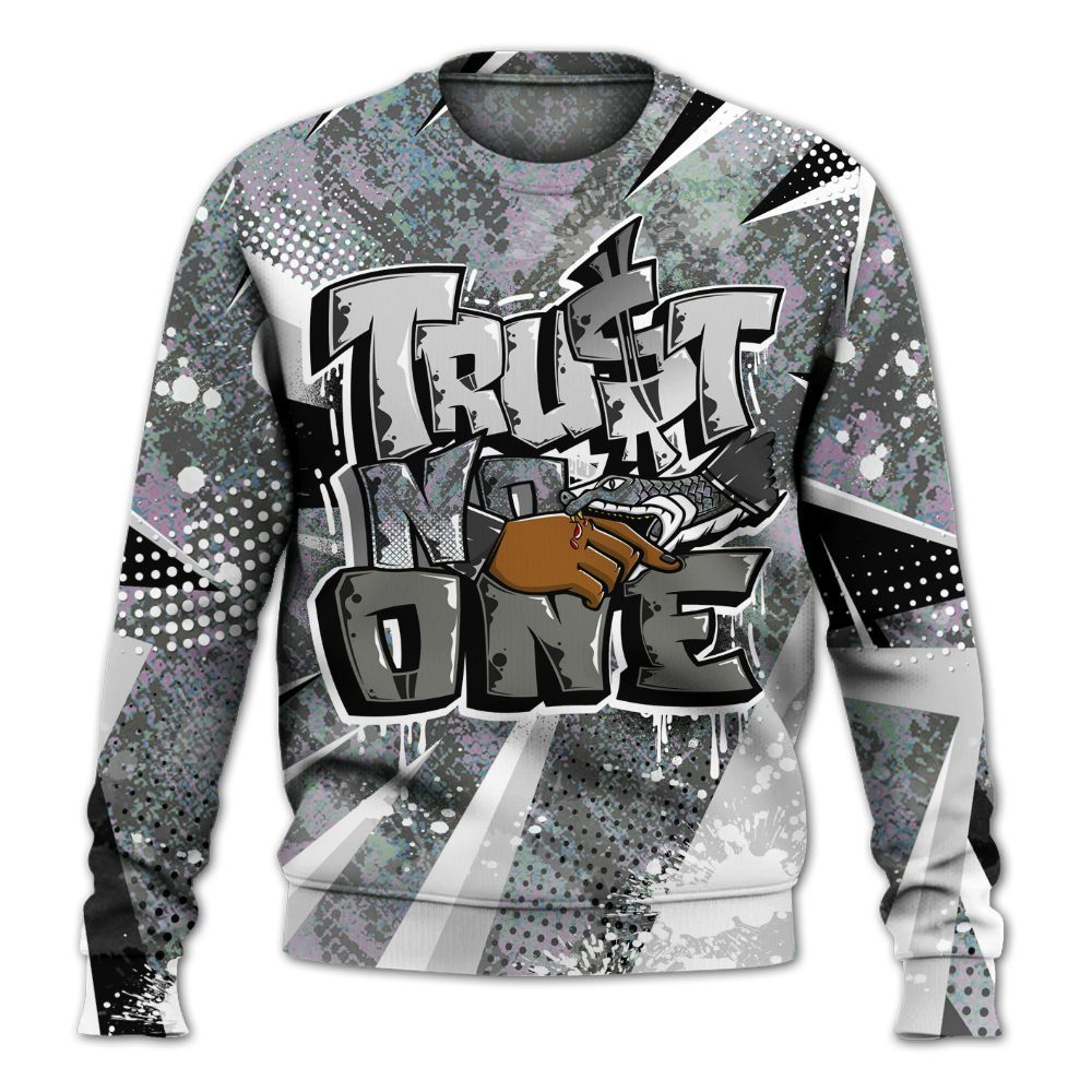 Sweatshirt To Match Low CNY Year Of The Snake 11s - Poly Trust No One Dripping All Over Print