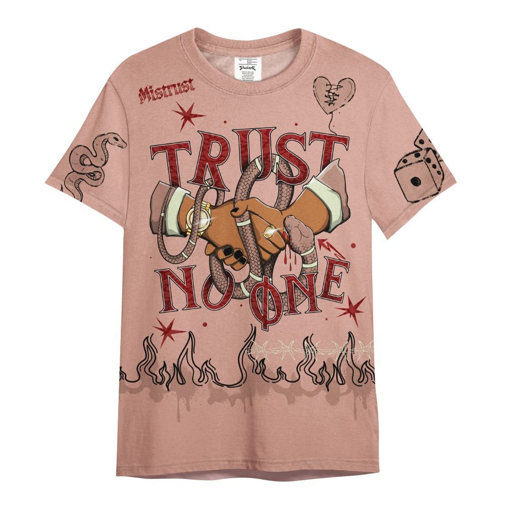 Shirt To Match Valentines Day 3s - Trust No One Snake-Bite Doodle Crayon All Over Print