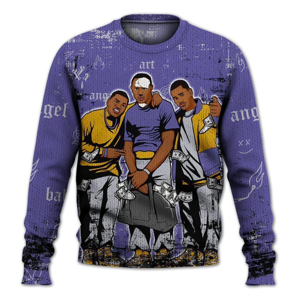 Sweater To Match Lakeshow 4s - Paid In Full Money Graphic