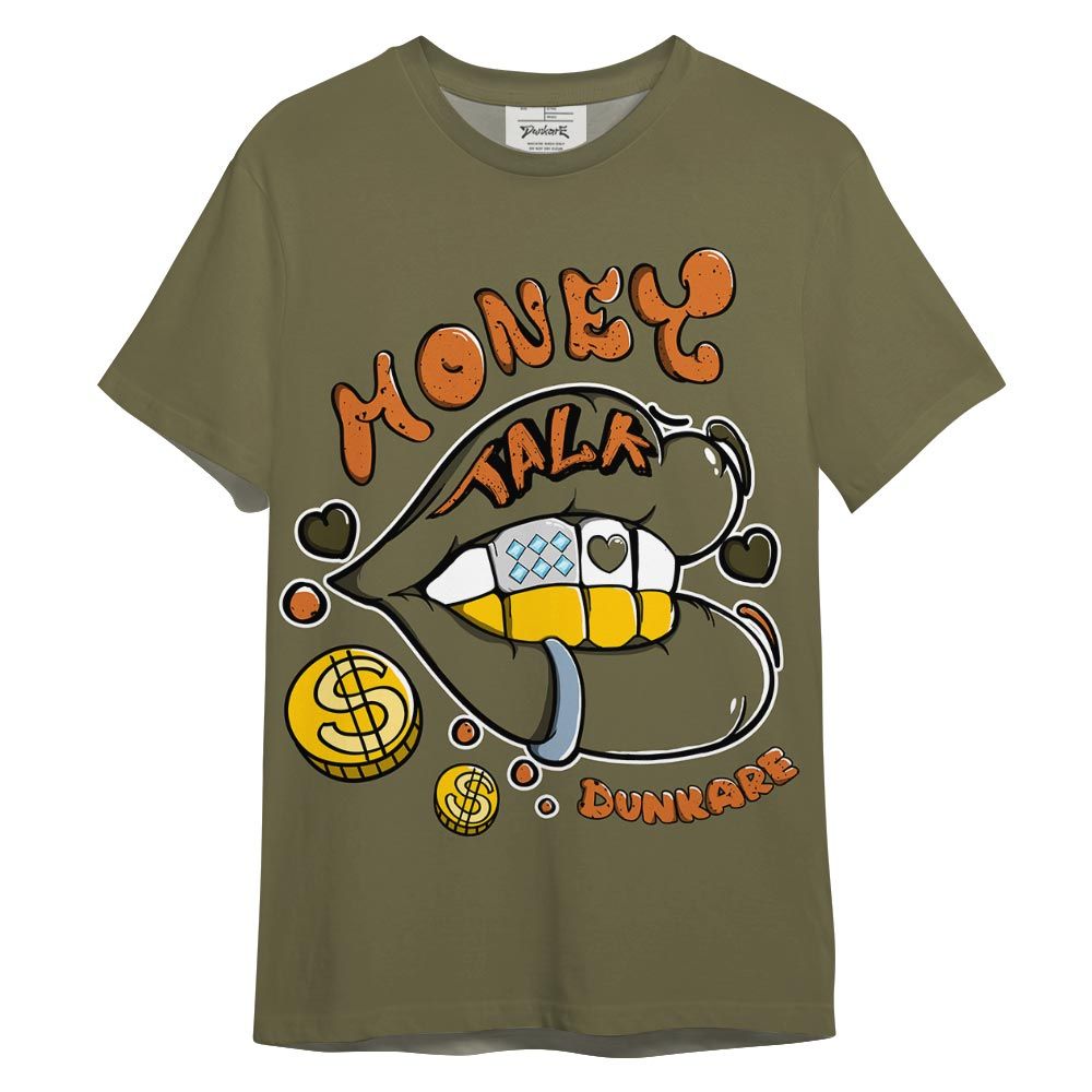 Shirt To Match Olive 5s - Lips Money Talk Shirt 3D Graphic Outfit 0705 LGH