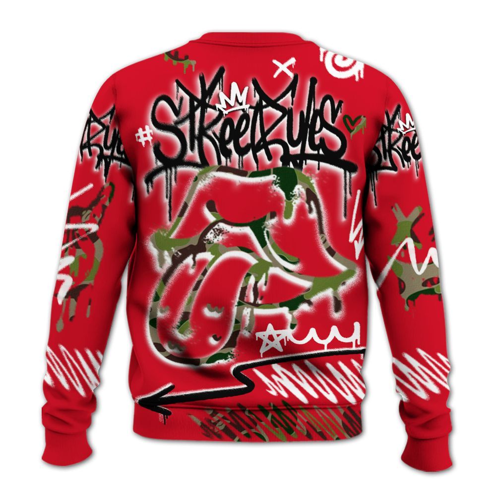 Sweatshirt To Match Air Max 90 Duck Camo Red - Break Rules Streetwear All Over Print