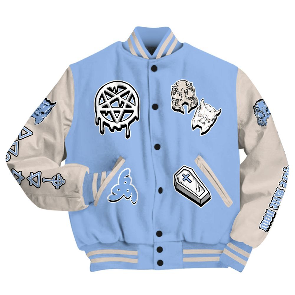Varsity Jacket To Match Air Max 1 Royal Pulse - Apocalypse Skeleton All Over Print