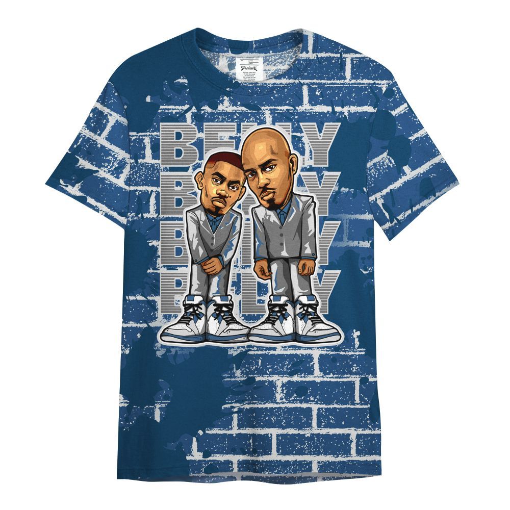 Shirt To Match High OG Midnight Navy 1s - Belly Sneakers Graphic Halloween All Over Print