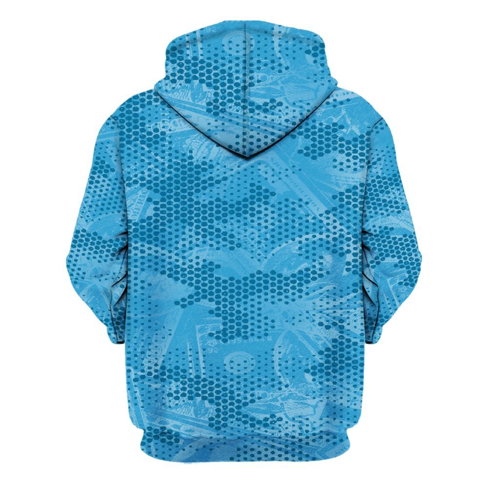 Hoodie To Match Powder Blue 9s - Loot Bear All Over Print