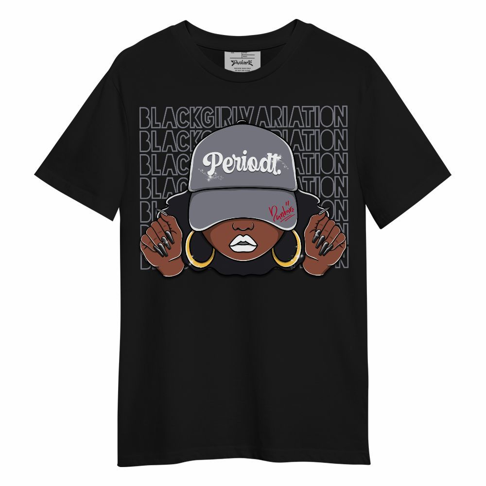 Shirt To Match Retro Black Flint 13s - Black Girl Variation Unisex Shirt