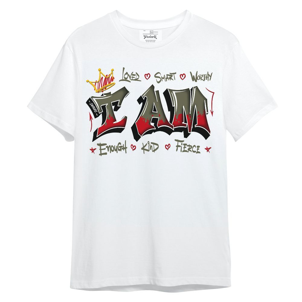 Shirt To Match Low OG Medium Olive 1s - I Am Love Unisex Shirt