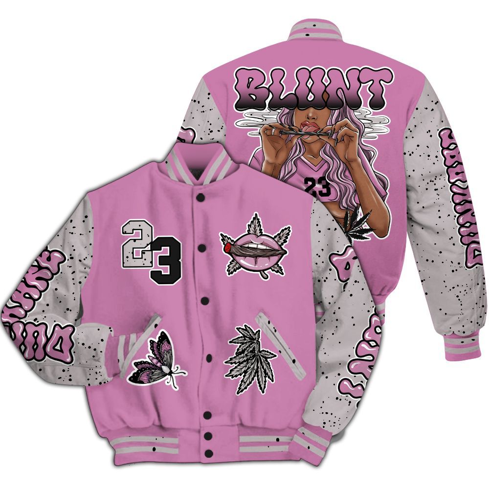 Varsity Jacket To Match Neutral Grey Black White Orchid 4s - Bluntz Unique All Over Print