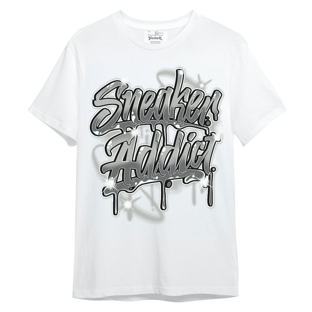Shirt To Match Retro Wet Cement 4s - Addiction Sneakers Graphic Unisex Shirt