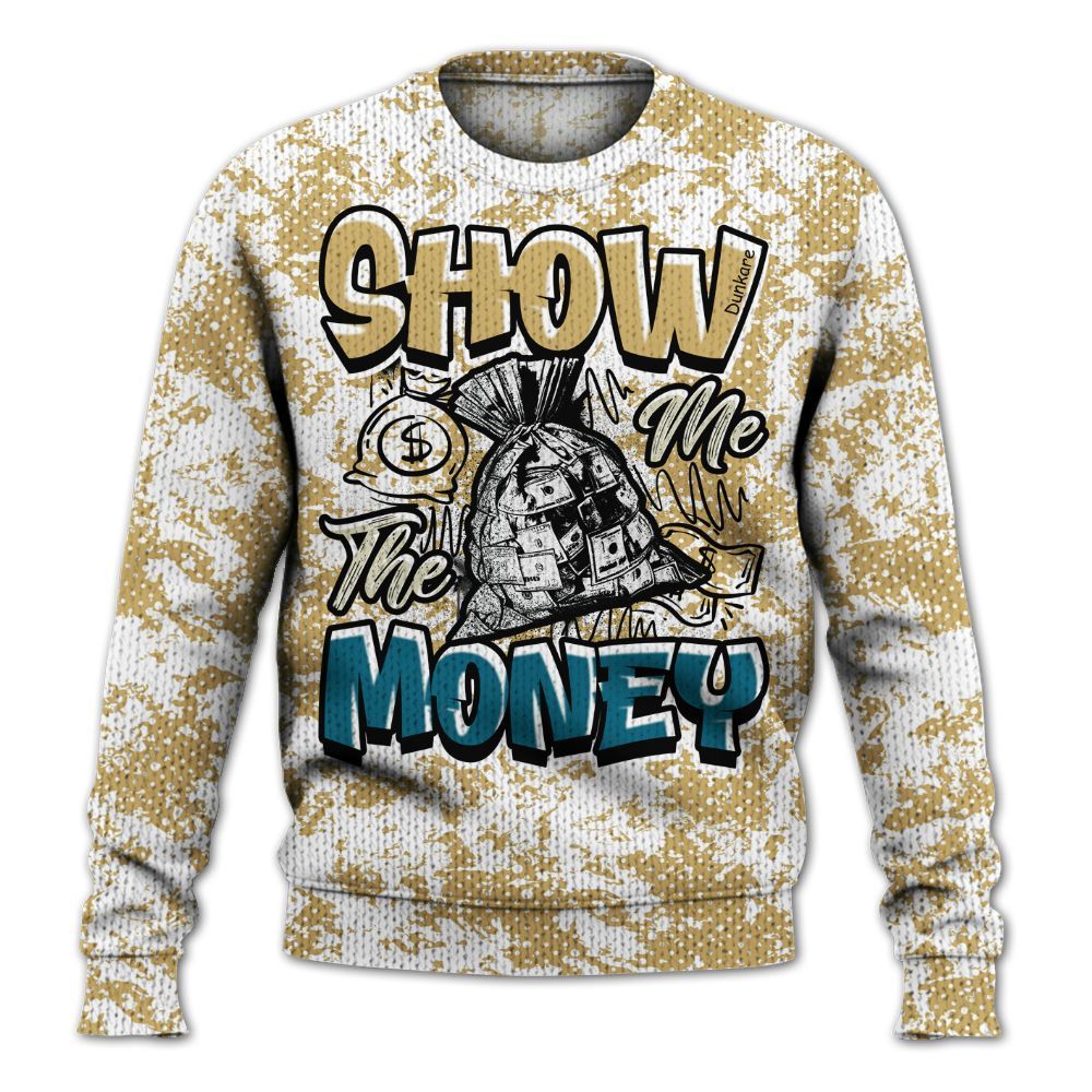 Knitted Sweater To Match Retro Cacao Wow 4s - Show Me The Money Retro