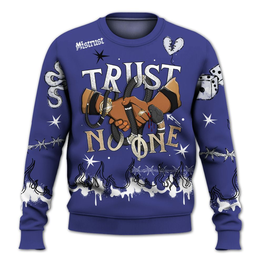 Sweatshirt To Match JM Pro Black Concord - Trust No One Snake-Bite Doodle Crayon All Over Print