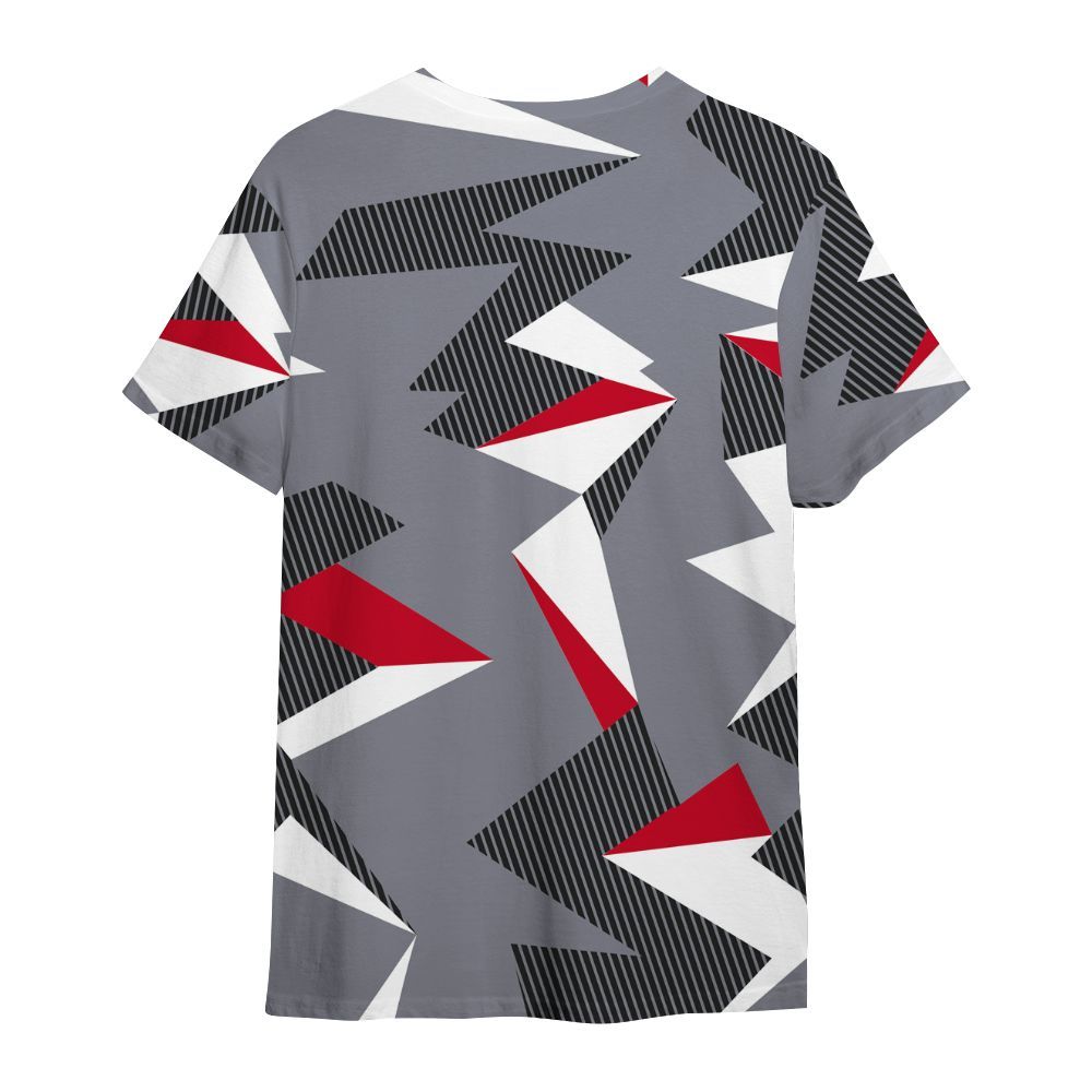 Shirt To Match Retro Black Flint 13s - Geometric Camouflage Pattern All Over Print