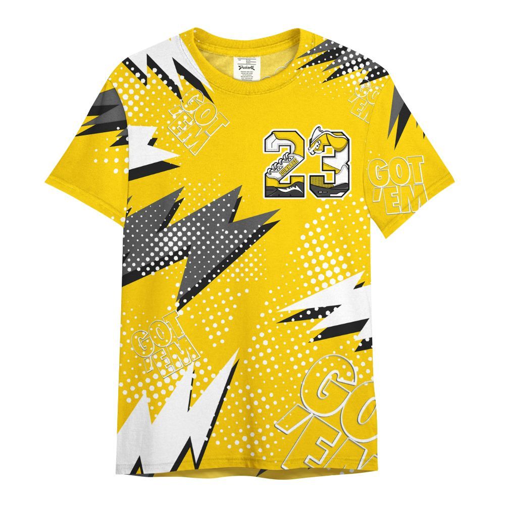 Shirt To Match Corteiz Air Max 95 Tour Yellow - Custom Name Number 23 5s All Over Print
