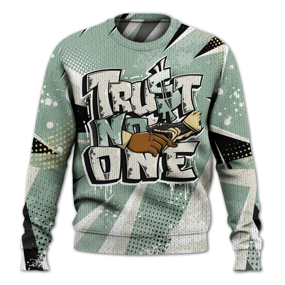 Knitted Sweater To Match Joins Year Of The Snake 5s - Poly Trust No One Dripping