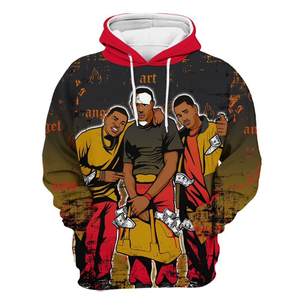 Hoodie To Match Ja 3 Raptor - Paid In Full Money All Over Print