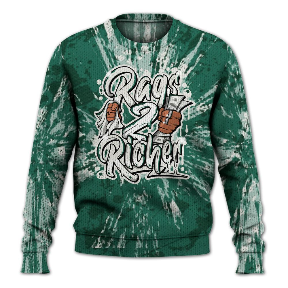 Knitted Sweater To Match Oxidized Green 4s - Rag 2 Rich Graphic Luxury