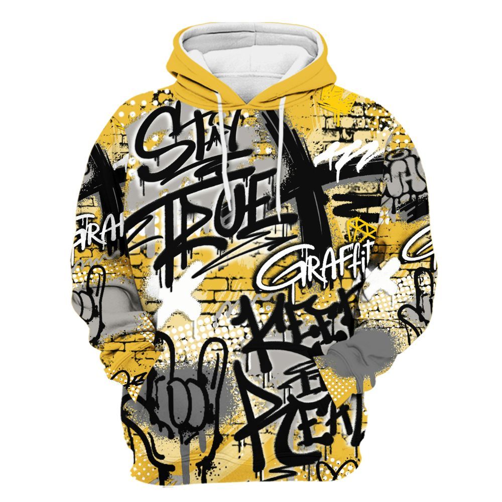 Hoodie To Match Low Yellow Python 11s - True It Real Graffiti Streetwear All Over Print
