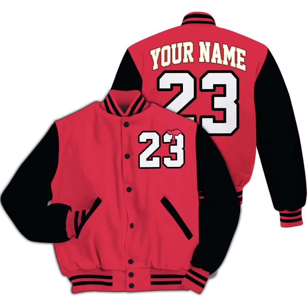 Varsity Jacket To Match Air Max Portal Bright Ceramic - Custom Name Number 23 Drip All Over Print