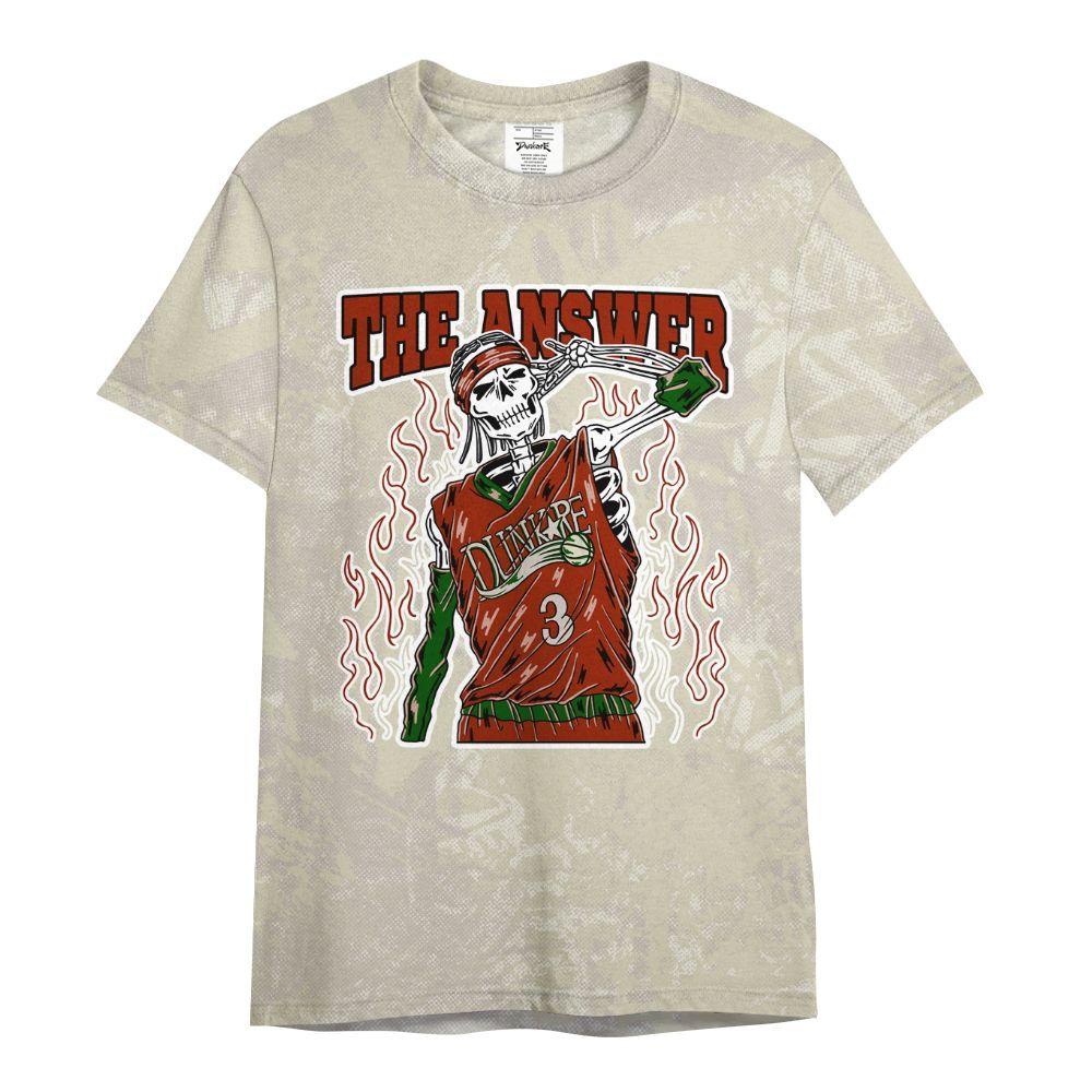 Shirt To Match El Grito 5s - Allen Answer Skeleton Heart All Over Print