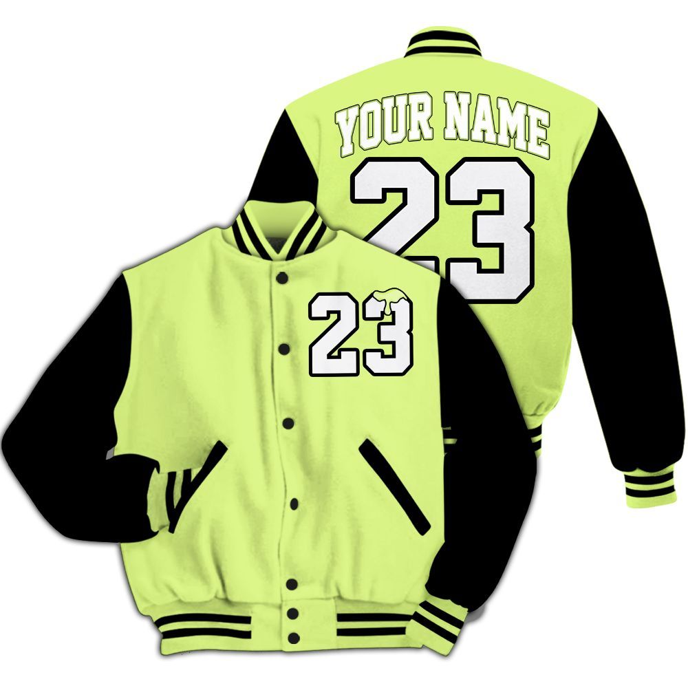 Varsity Jacket To Match Air Max SNDR Volt - Custom Name Number 23 Drip All Over Print