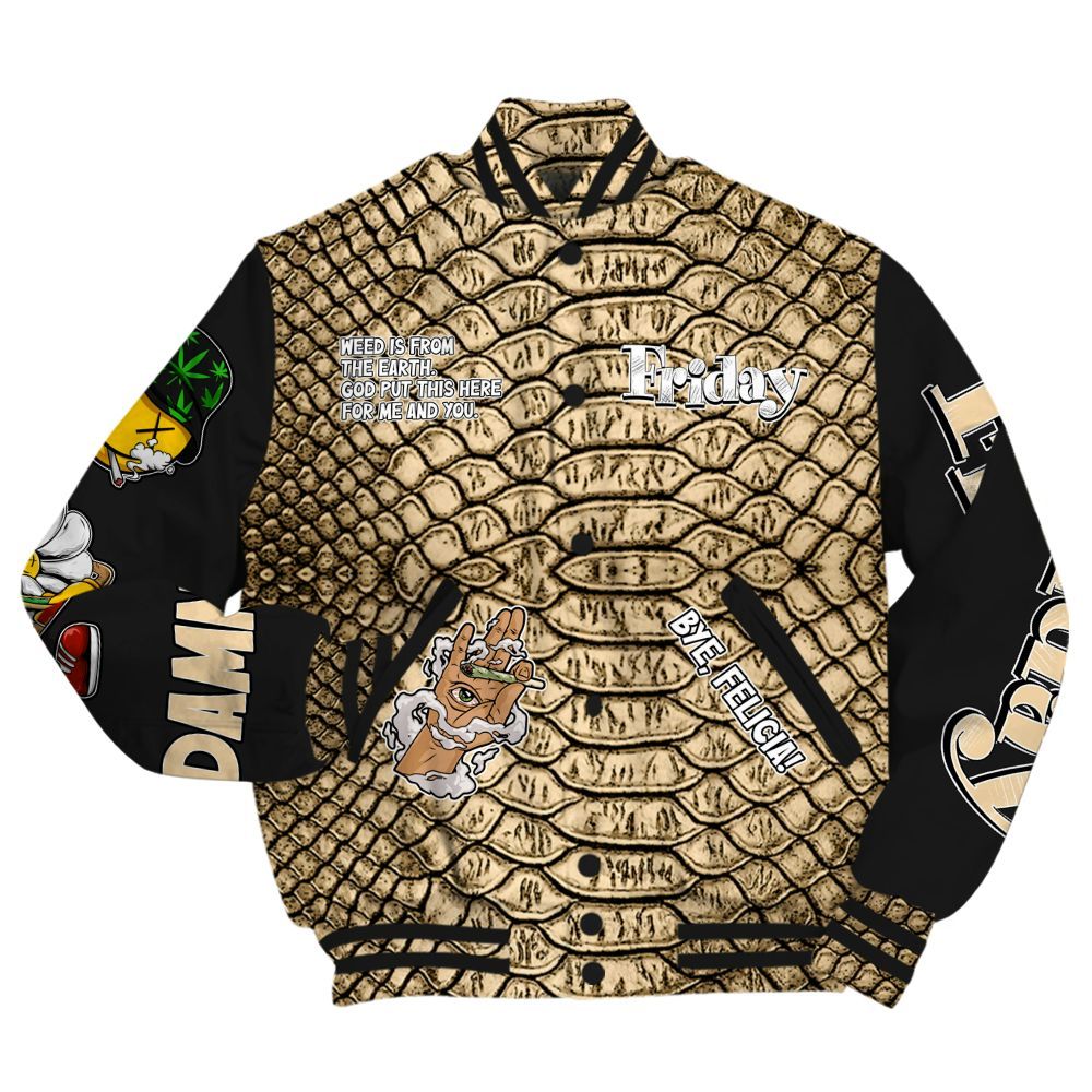 Varsity Jacket To Match Kobe 9 EM Mambacita Shirt, Friday Sneaker Stress Style All Over Print