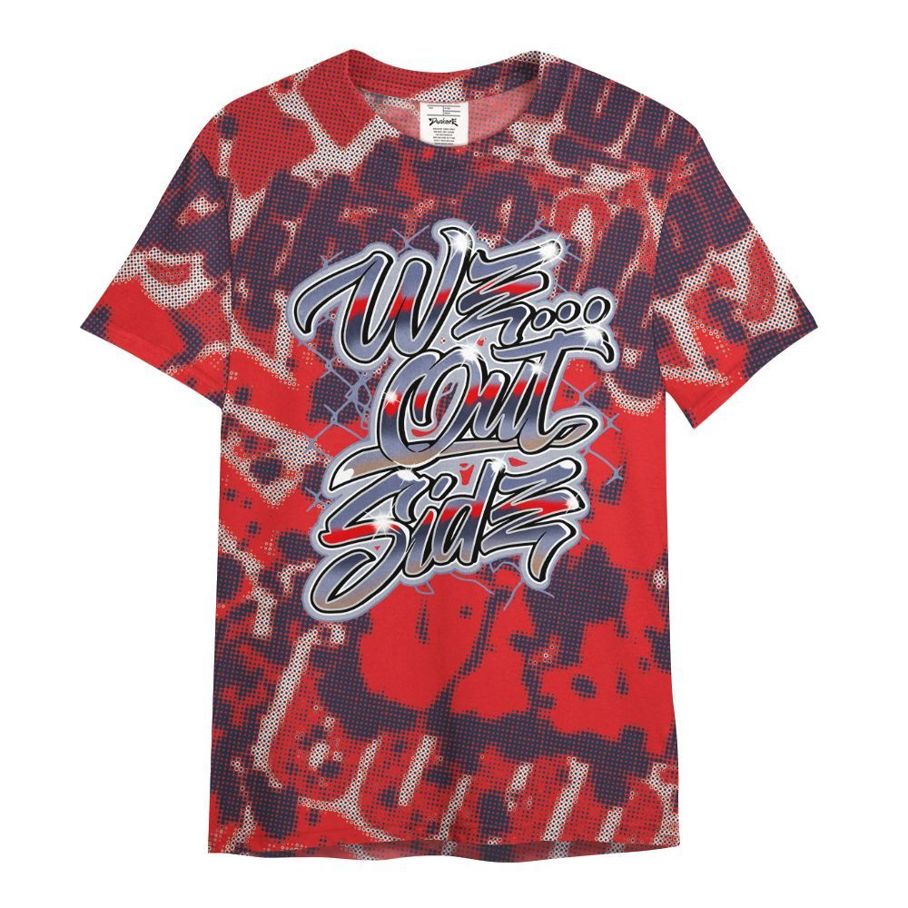 Shirt To Match Low OG Howard Bison 1s - We OutSider Graphic Street All Over Print