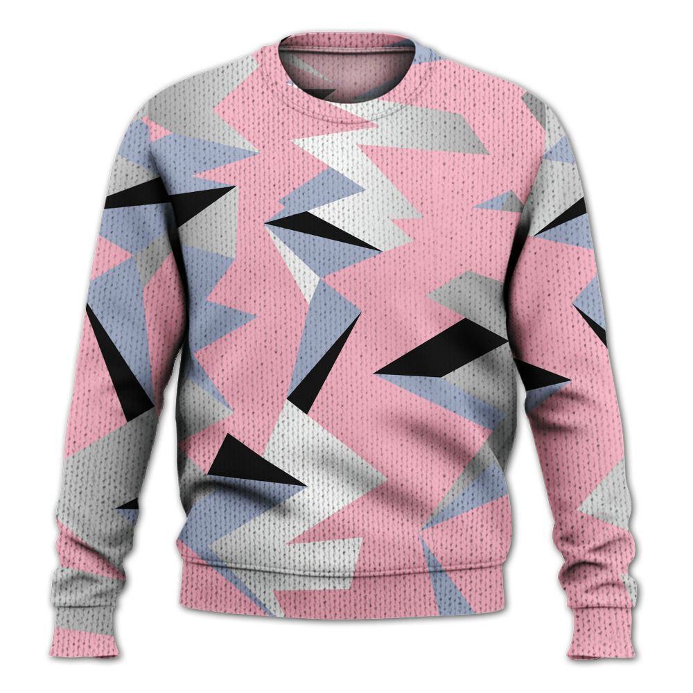 Sweater To Match Retro 35th Anniversary 5s - Geometric Camouflage Pattern Graphic