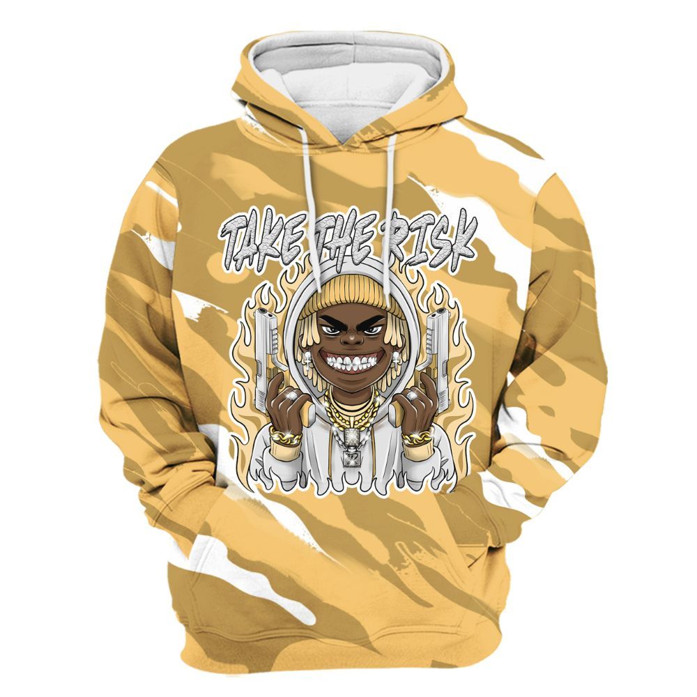 Hoodie To Match Pearl 6s - Take The Risk Colored All Over Print