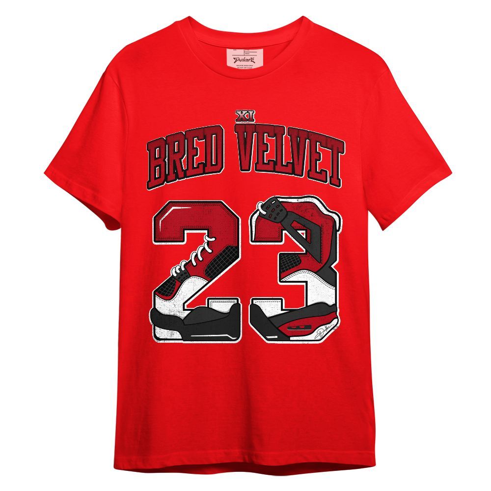 Shirt To Match Bred Velvet 11s - Number 23 Dirty 4s Unisex Shirt