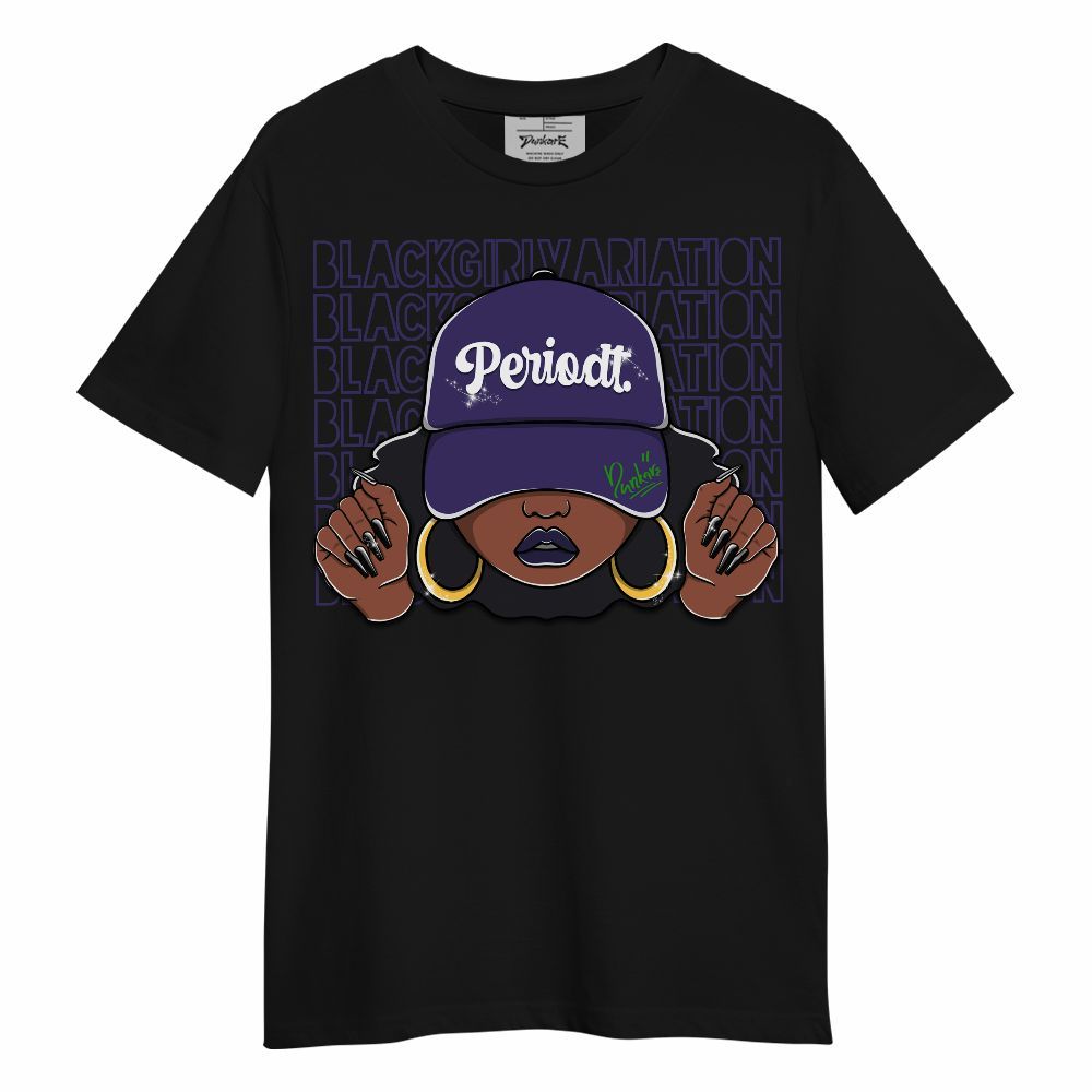 Shirt To Match Retro Court Purple 13s - Black Girl Variation Unisex Shirt