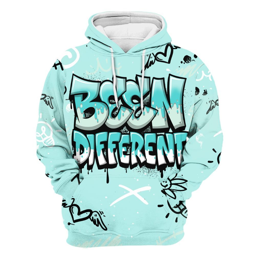 Hoodie To Match Low OG Washed Teal 1s - Drip Been Di2ferent All Over Print