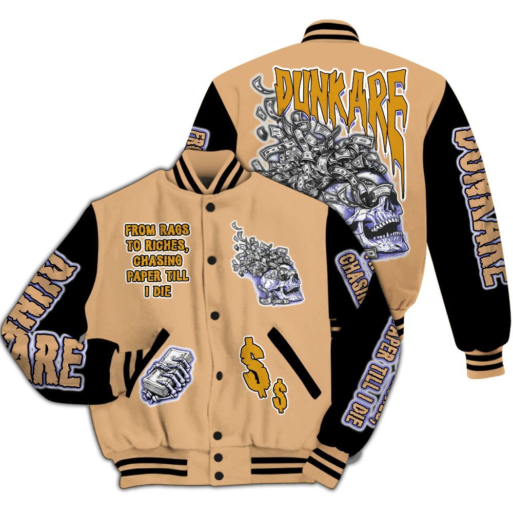 Varsity Jacket To Match SE Afrobeats 7s - From Rags To Riches All Over Print