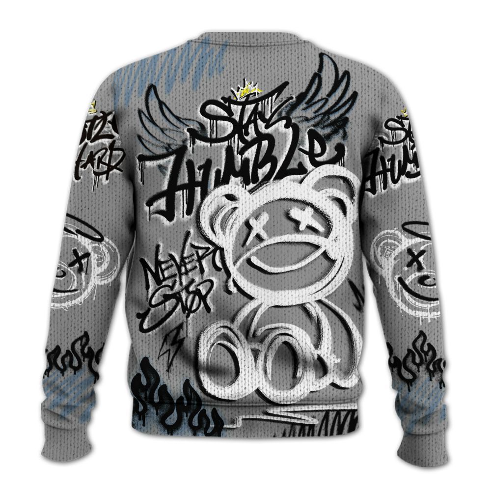 Knitted Sweater To Match Black Chrome 6s - Humble Drip Streetwear Graffity