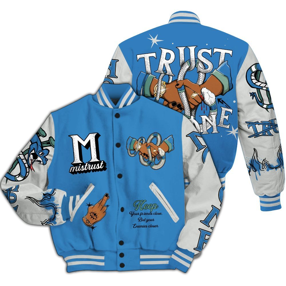 Varsity Jacket To Match Low Carolina 17s - Trust No One Snake-Bite Street Style All Over Print