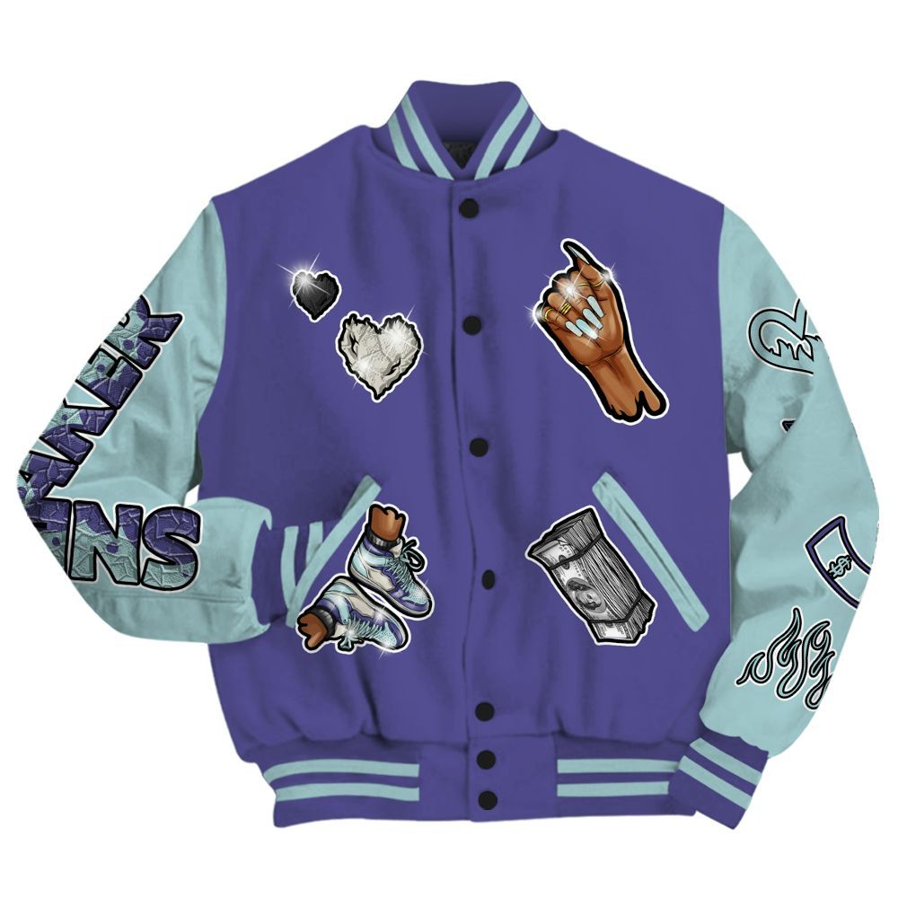 Varsity Jacket To Match Air Ship PE Hornets - Sneakerz Girlz All Over Print