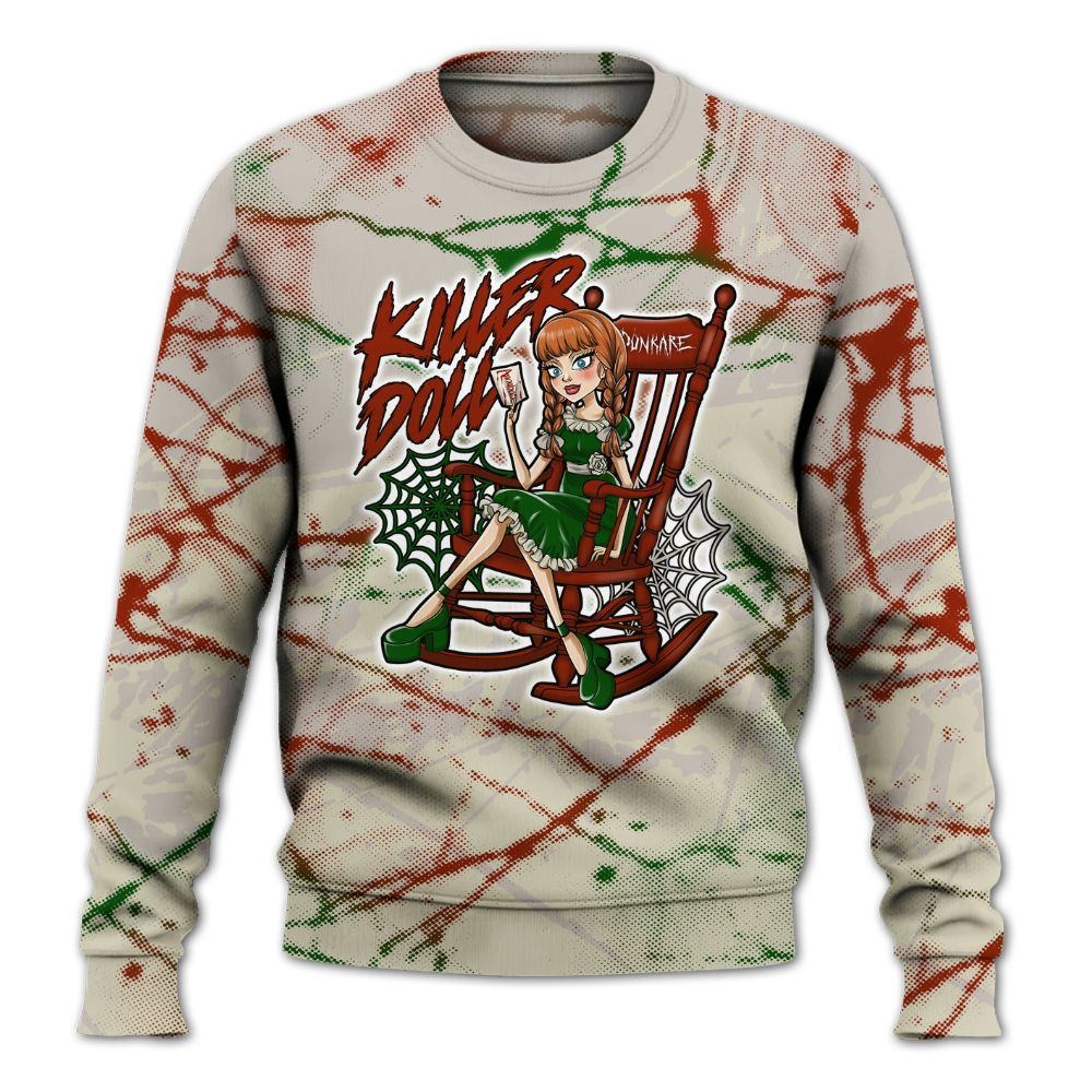 Sweatshirt To Match El Grito 5s - Killer Doll-A Halloween Profound All Over Print