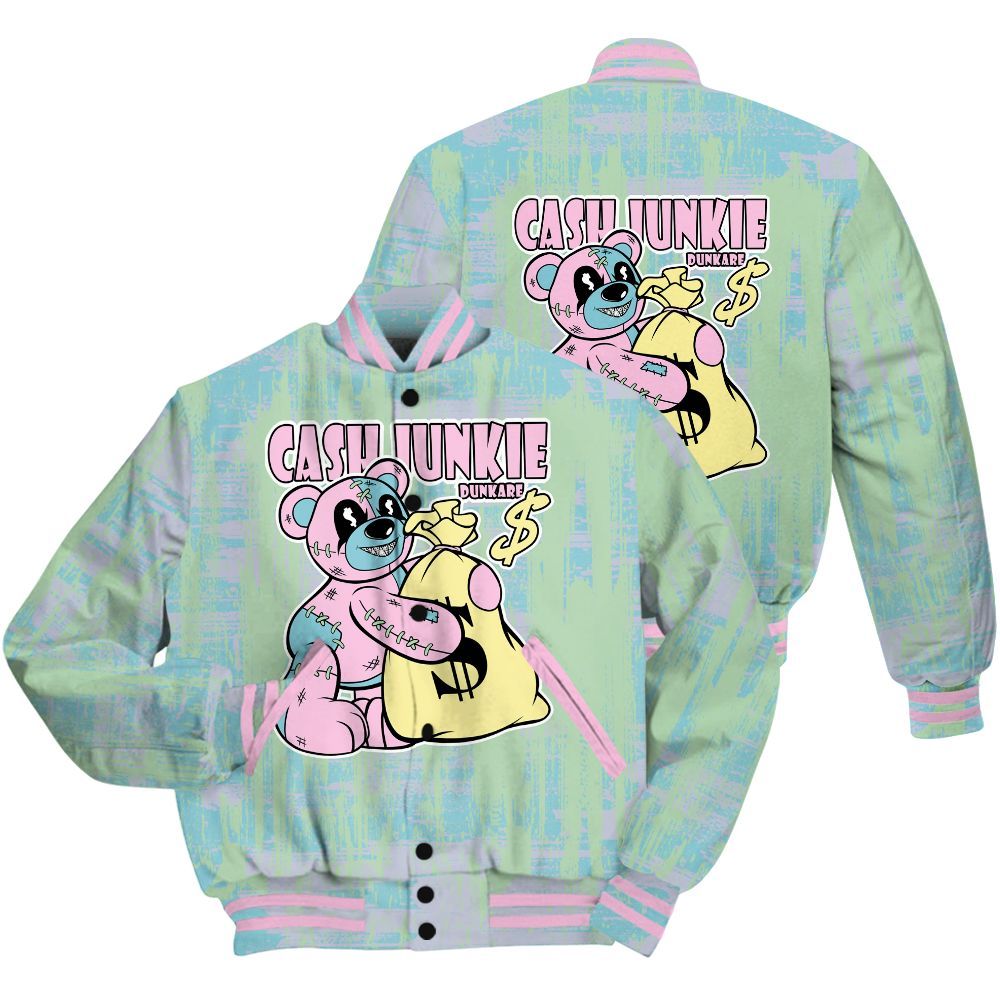 Varsity Jacket To Match SB Dunk Low Visty Shirt - Cashs Junkie Bear Glitch Art All Over Print