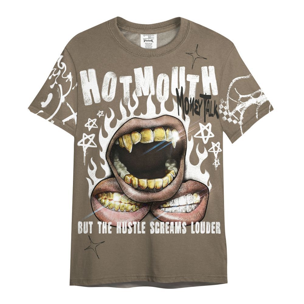 Shirt To Match Low OG Dark Mocha 1s - Mouth Burning Street Style All Over Print