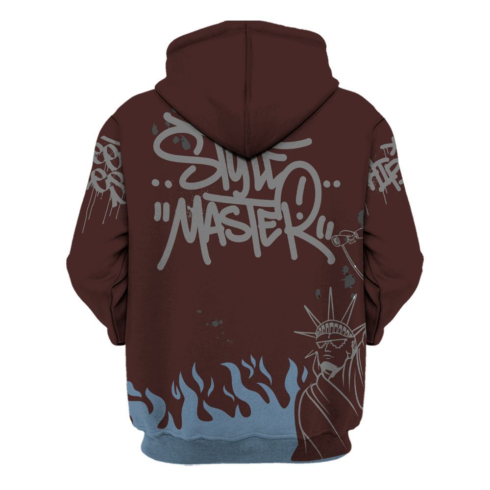 Hoodie To Match Burgundy 5s - Graphic Fck Around Find Out All Over Print