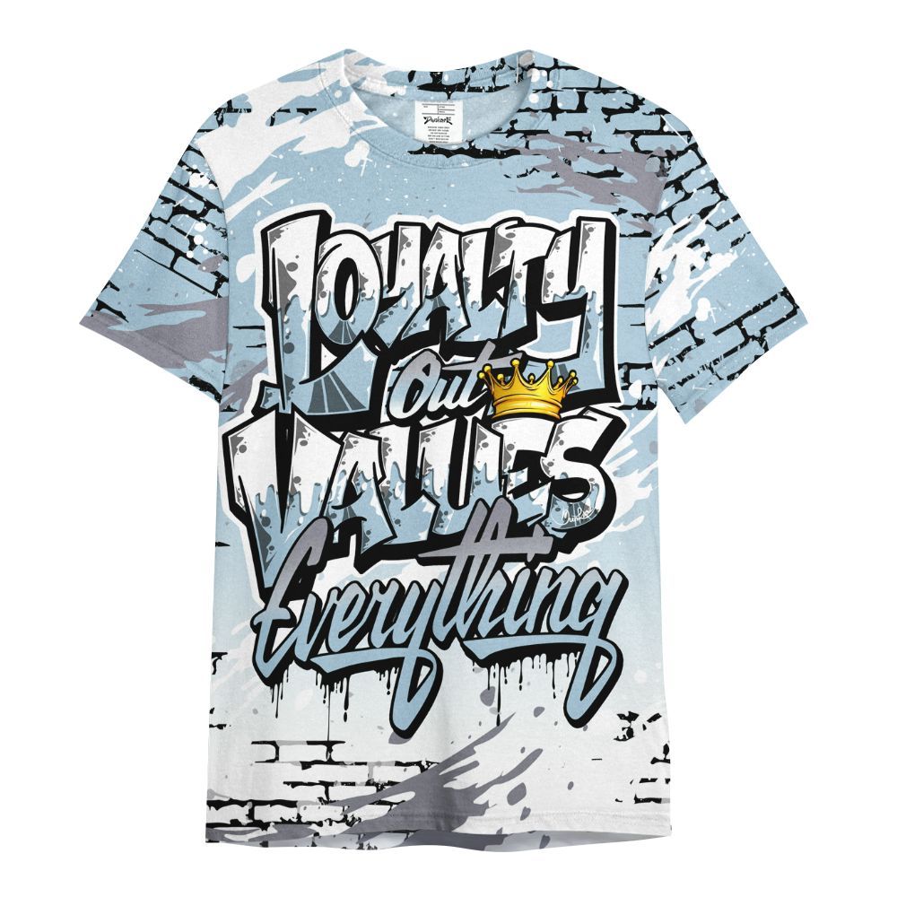 Shirt To Match Chambray 7s - Values Of Loyalty Drip All Over Print