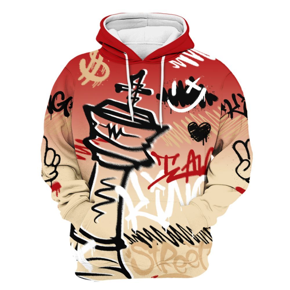 Hoodie To Match Dunk Low Strawberry Waffle - Street King Chess Streetwear All Over Print