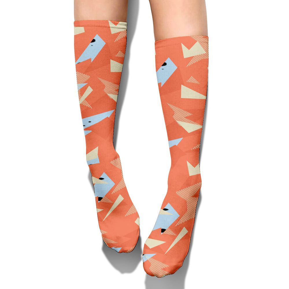 Sock To Match DJ Khaled Crimson Bliss 5s - Geometric Abstract Graphic