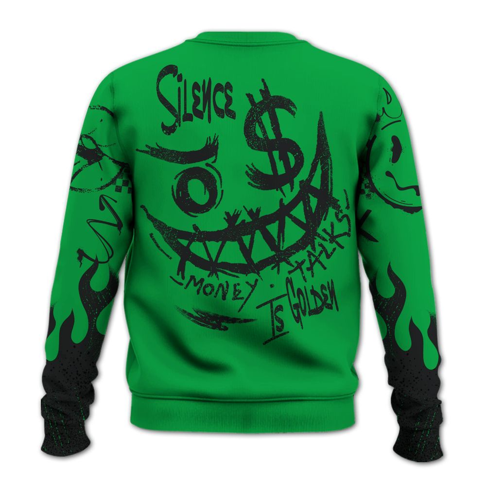 Sweatshirt To Match Low Lucky Green 1s - Mouth Burning Street Style All Over Print