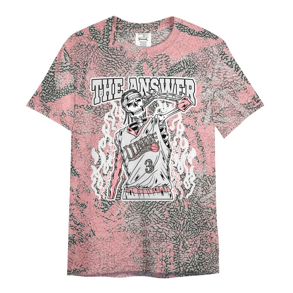 Shirt To Match Retro Wings 3s - Allen Answer Skeleton Heart All Over Print