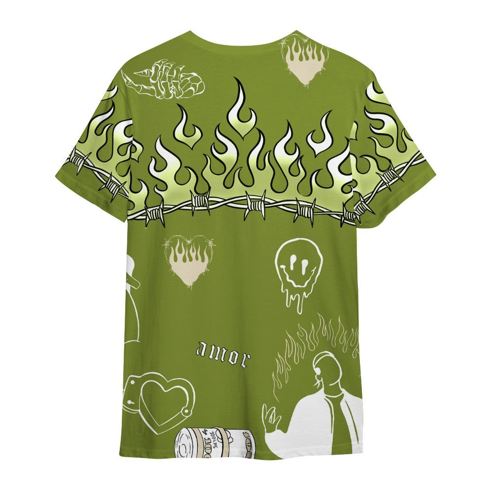 Shirt To Match SB Dunk Low Asparagus - Snake Trust No One All Over Print