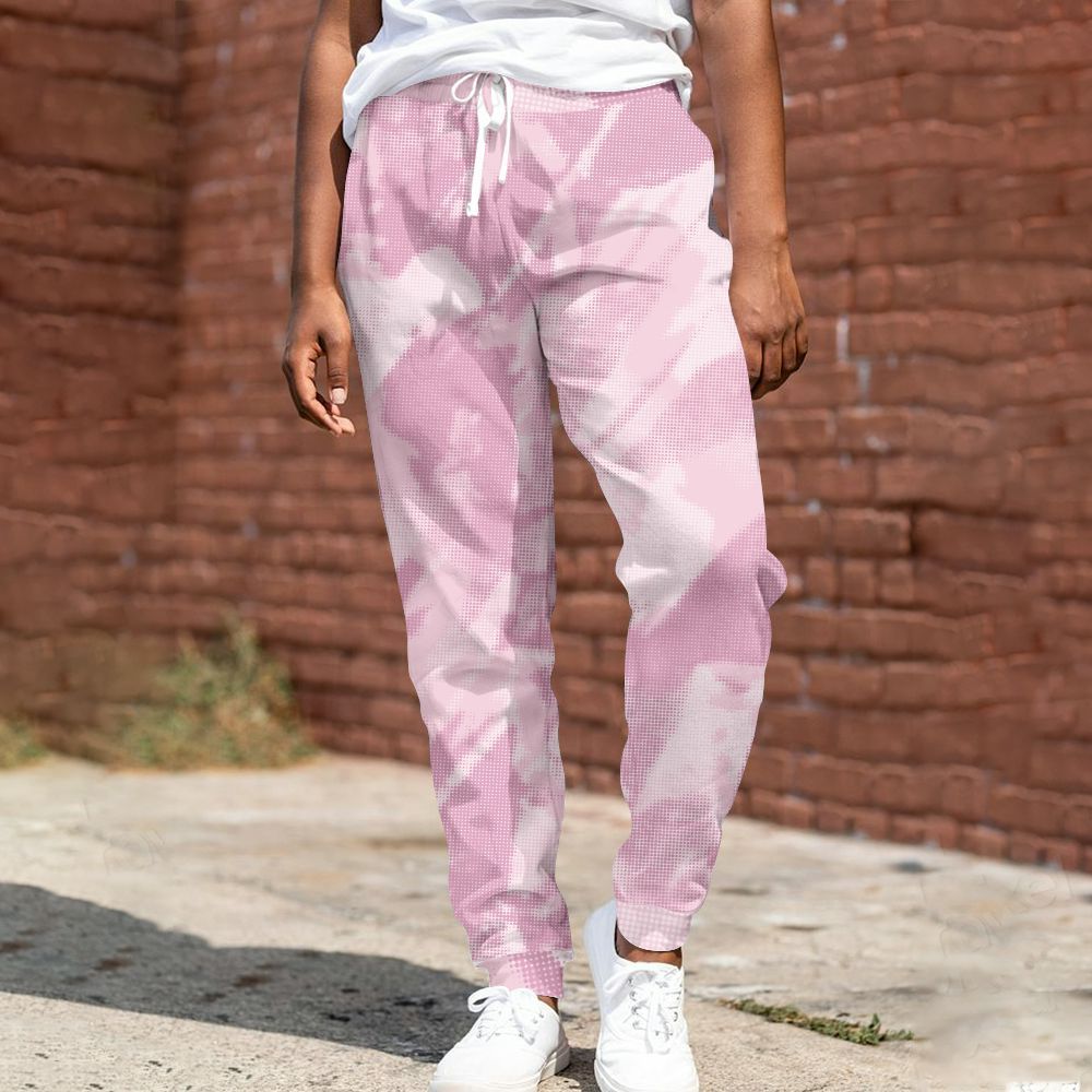 Sweatpant To Match Orchid 4s - Abstract Halftone Graphic All Over Print