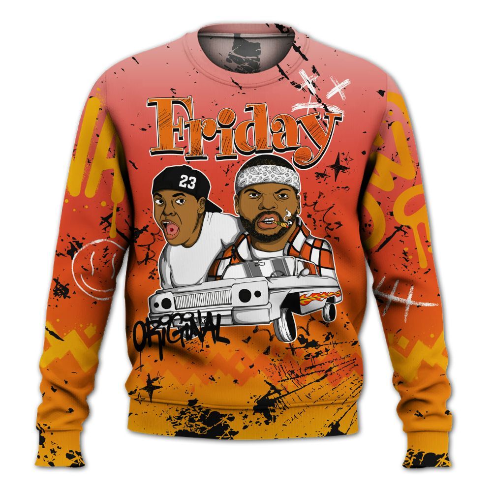 Sweatshirt To Match Dunk High Candy Corn - Friday Sneaker Crayon All Over Print