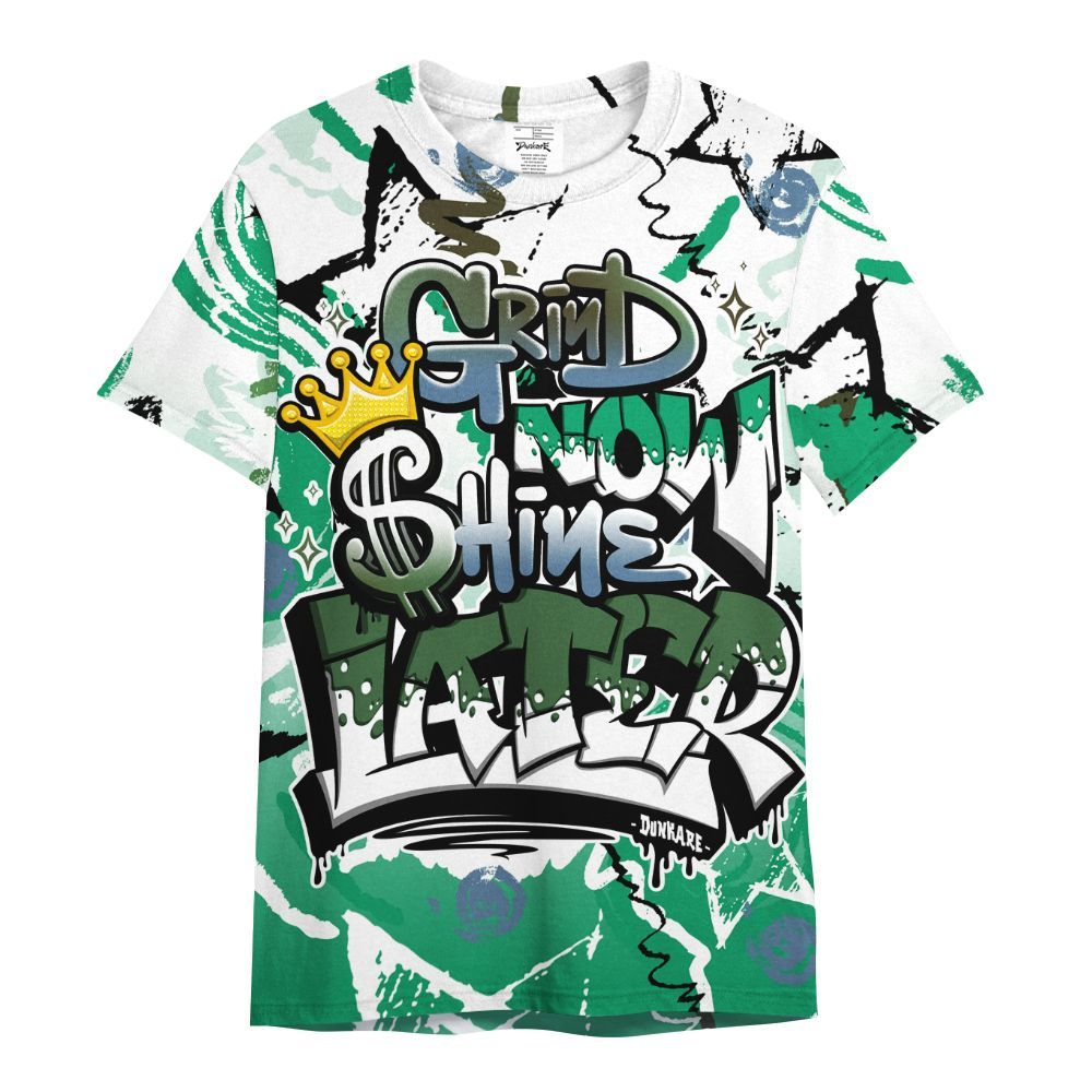 Shirt To Match Foamposite Pro Pine Green 2025 - Grind Shine Later Drip All Over Print